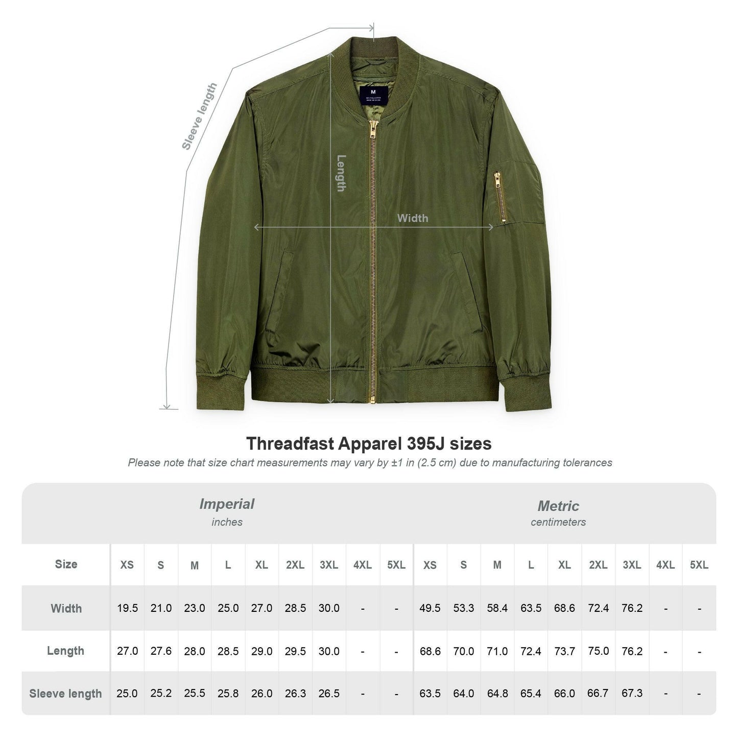Branded / Embroidered Bomber Jacket - SVRN_T - The Orange Habit