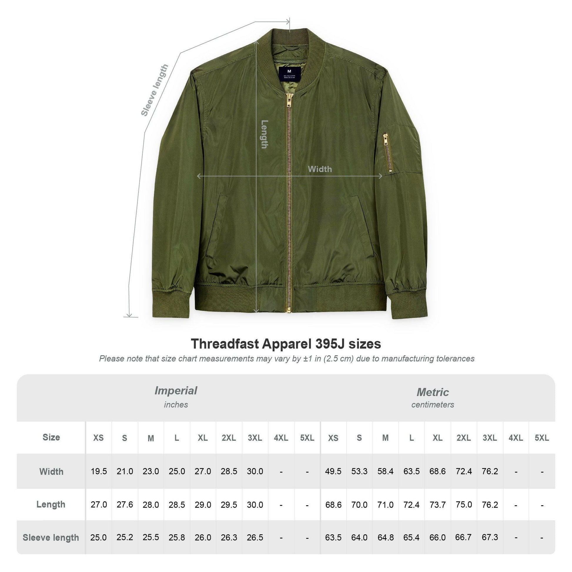 Branded / Embroidered Bomber Jacket - SVRN_T - The Orange Habit