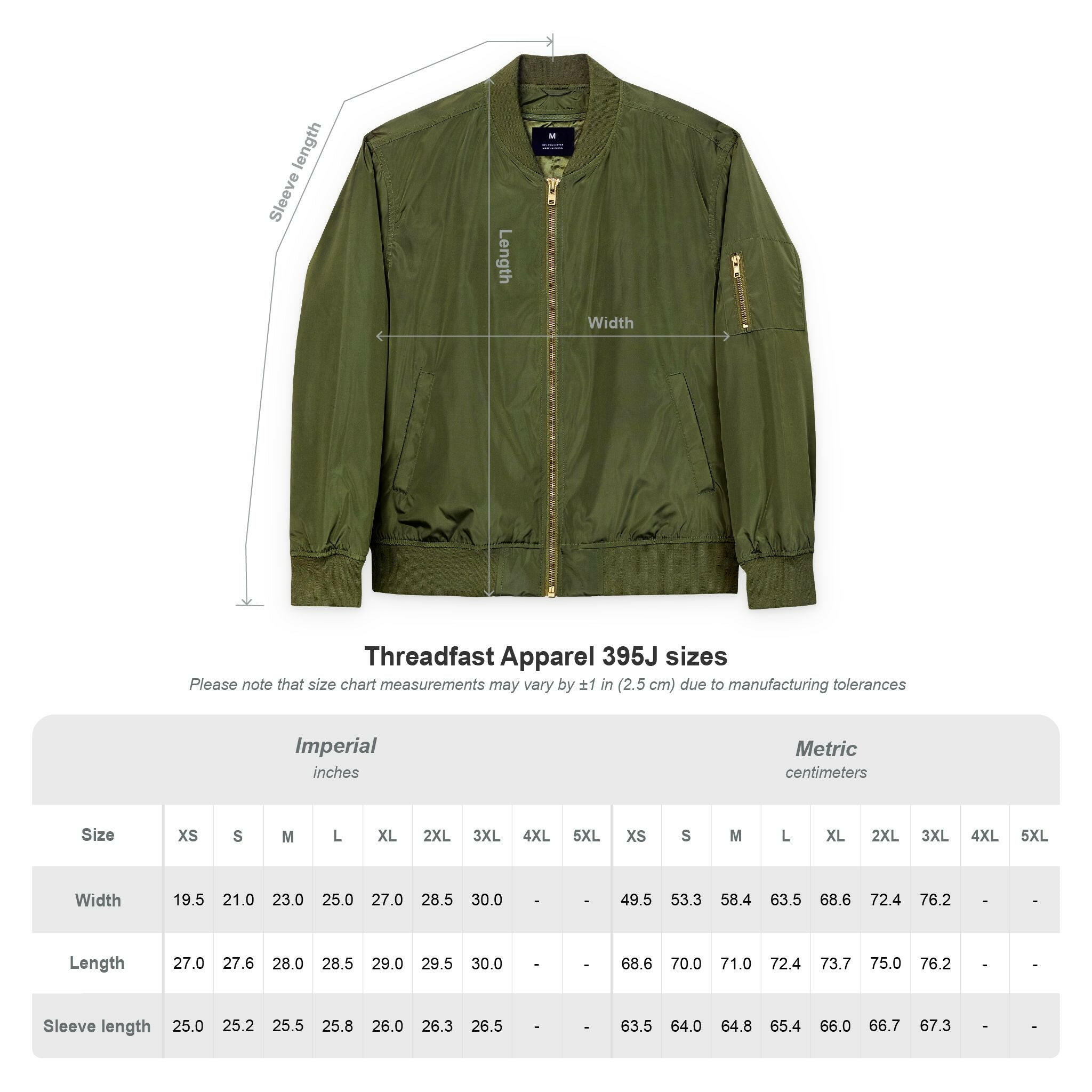 Branded / Embroidered Bomber Jacket - SVRN_T - The Orange Habit