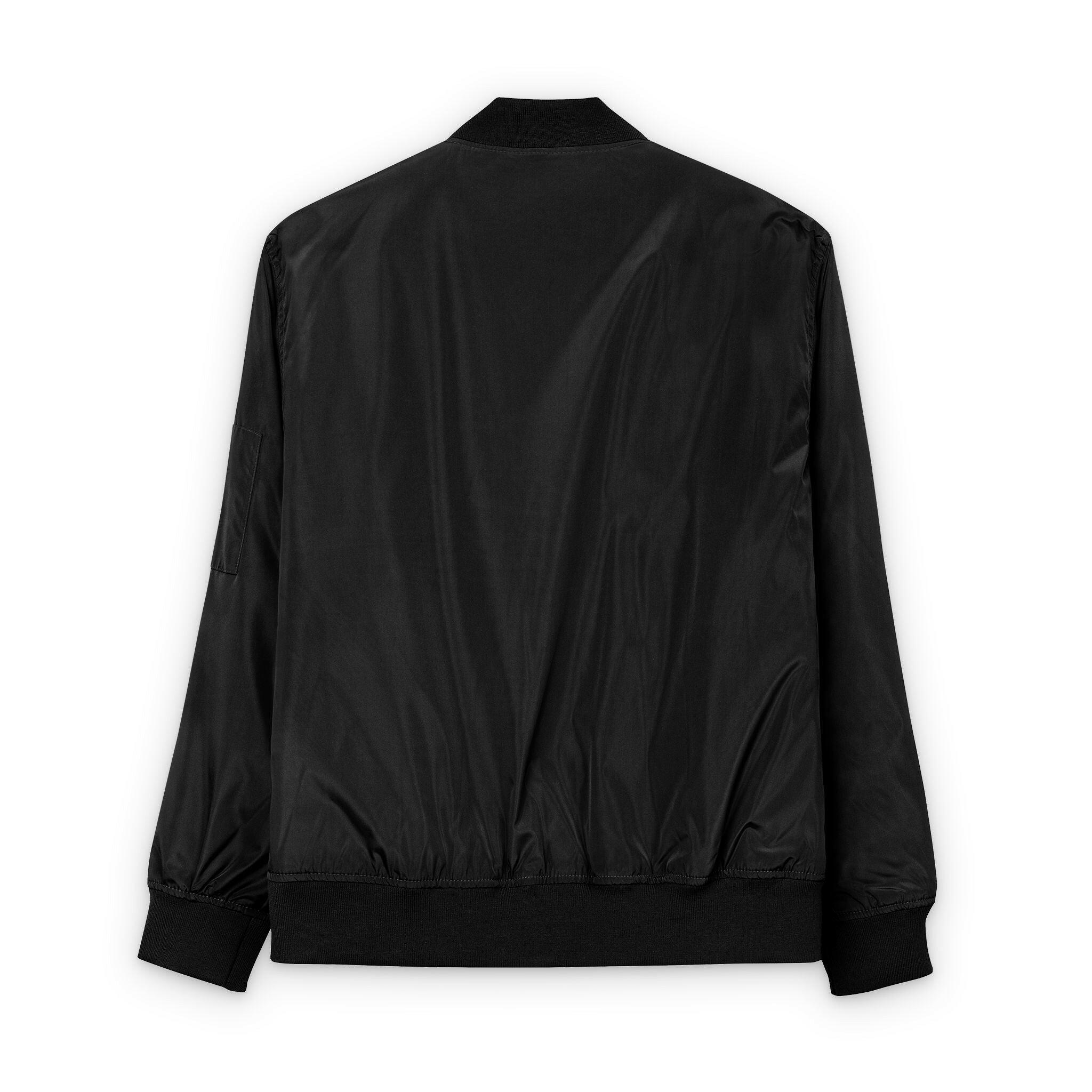 Branded / Embroidered Bomber Jacket - SVRN_T - The Orange Habit