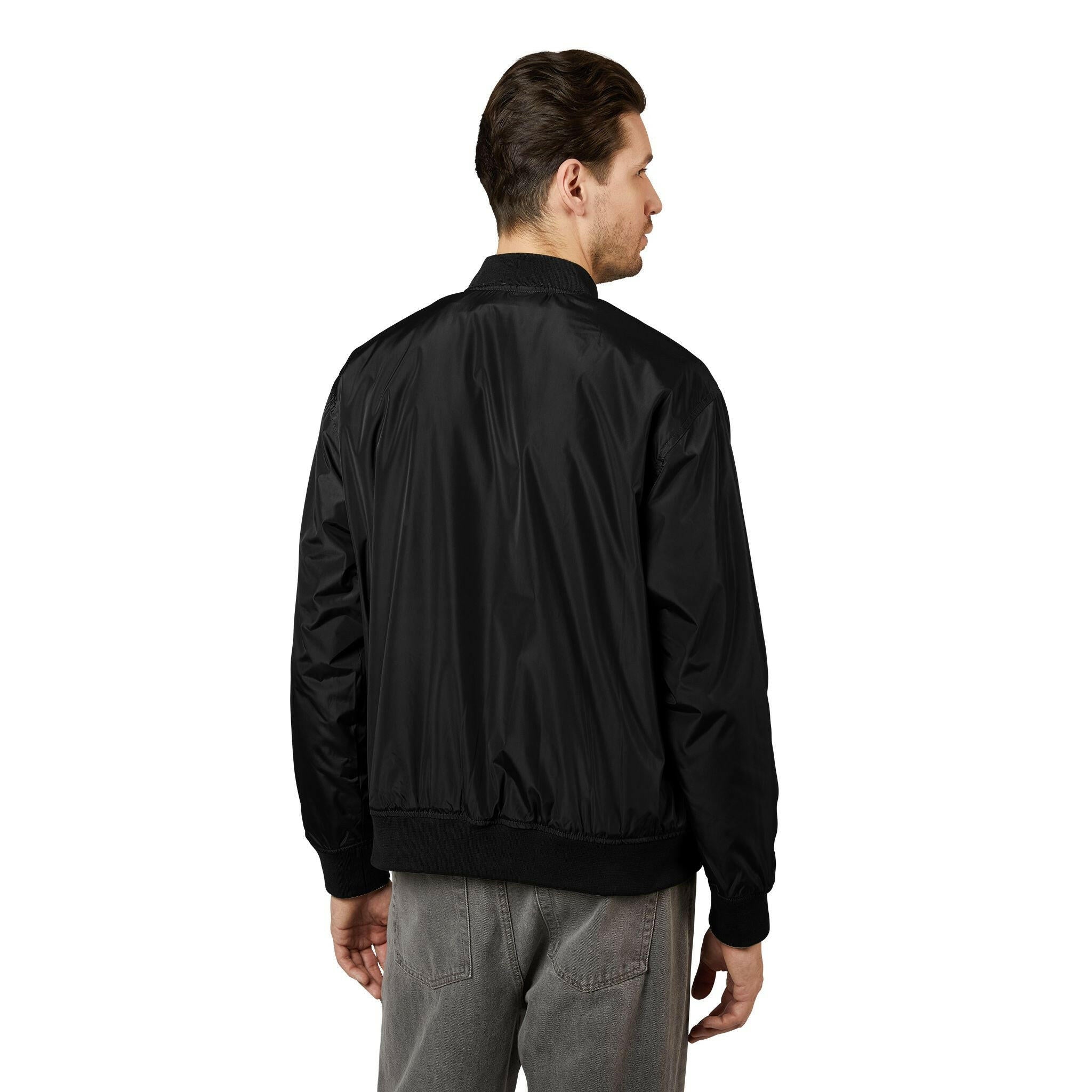 Branded / Embroidered Bomber Jacket - SVRN_T - The Orange Habit