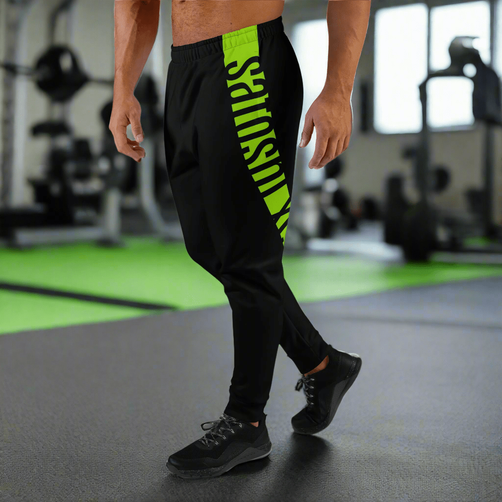 SATOSHI XCX / Men's Bitcoin Joggers - SVRN_T - The Orange Habit