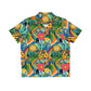 ALOHA SATOSHI / Men's Bitcoin Hawaiian Shirt - SVRN_T - The Orange Habit
