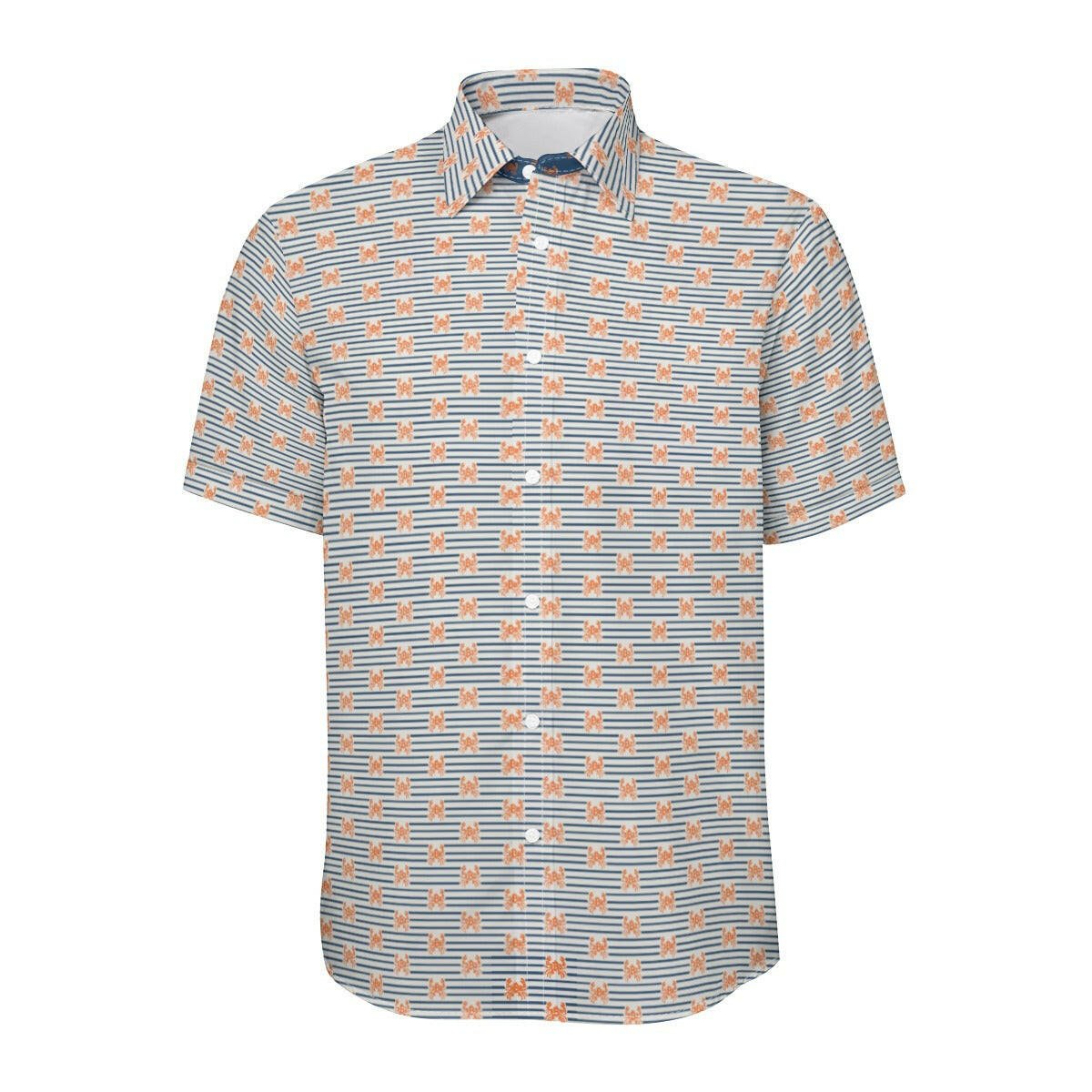 Crab B / Mens Cotton Poplin Bitcoin Shirt - SVRN_T - The Orange Habit