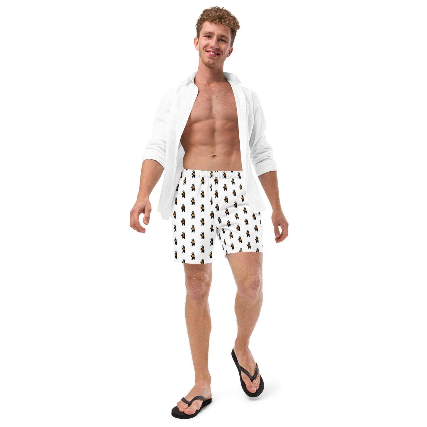 Bitcoin Swim Trunks / HONEY BADGER - SVRN_T - The Orange Habit