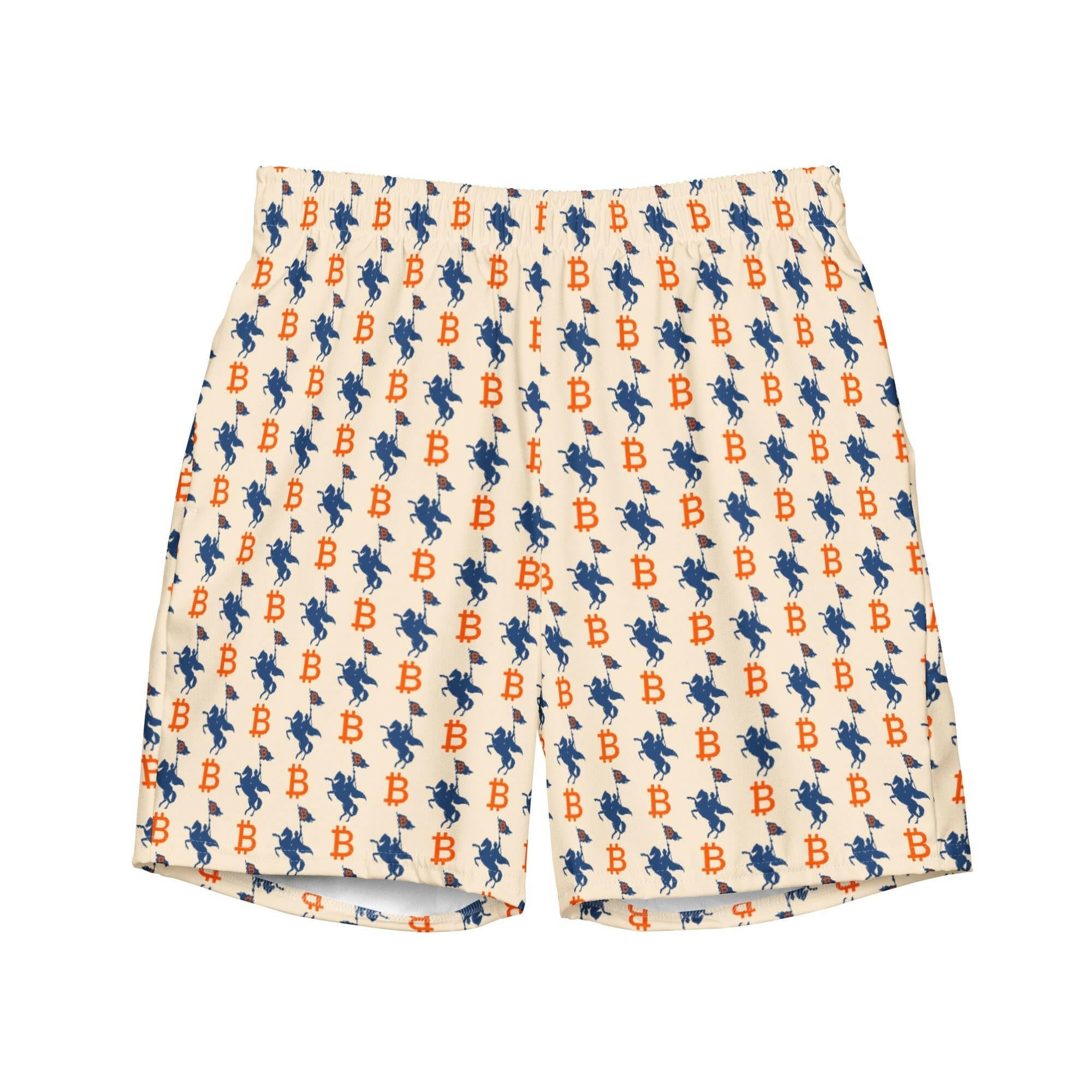 SOFT REVOLUTION / Bitcoin Swim Trunks - SVRN_T - The Orange Habit