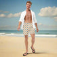 SOFT REVOLUTION / Bitcoin Swim Trunks - SVRN_T - The Orange Habit