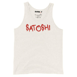 Satoshi Red / Men's Bitcoin Tank Top - SVRN_T - The Orange Habit