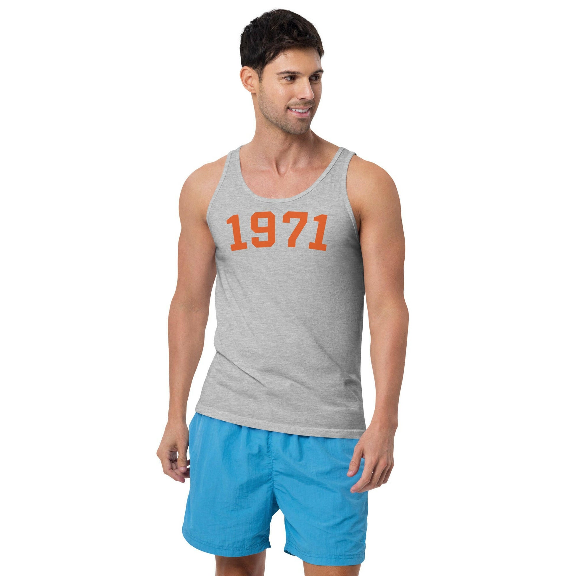 1971 / Men's Bitcoin Tank Top - SVRN_T - The Orange Habit