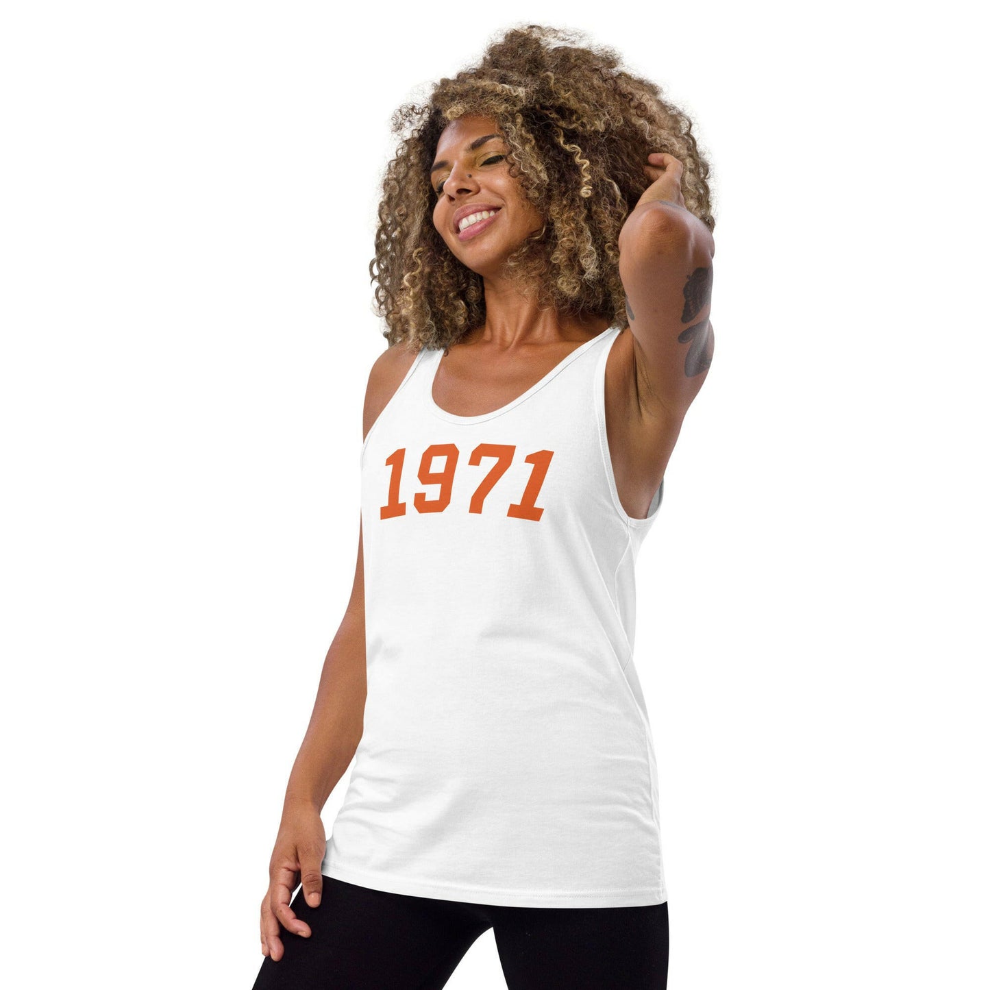 1971 / Men's Bitcoin Tank Top - SVRN_T - The Orange Habit