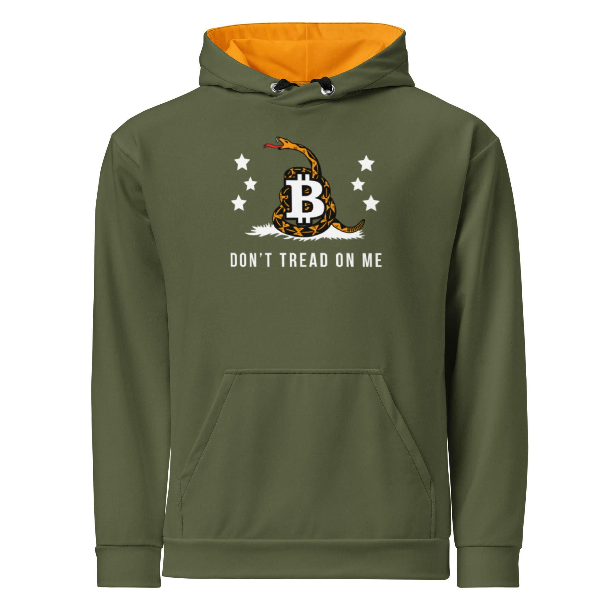 DON'T TREAD / Premium Bitcoin Hoodie - SVRN_T - The Orange Habit