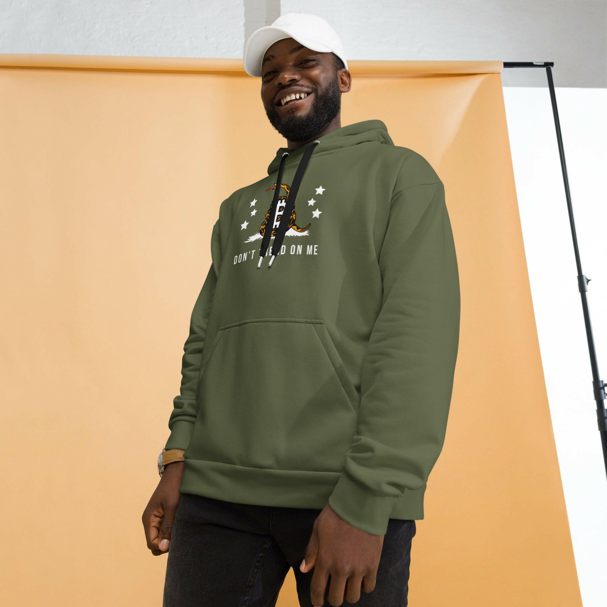 DON'T TREAD / Premium Bitcoin Hoodie - SVRN_T - The Orange Habit