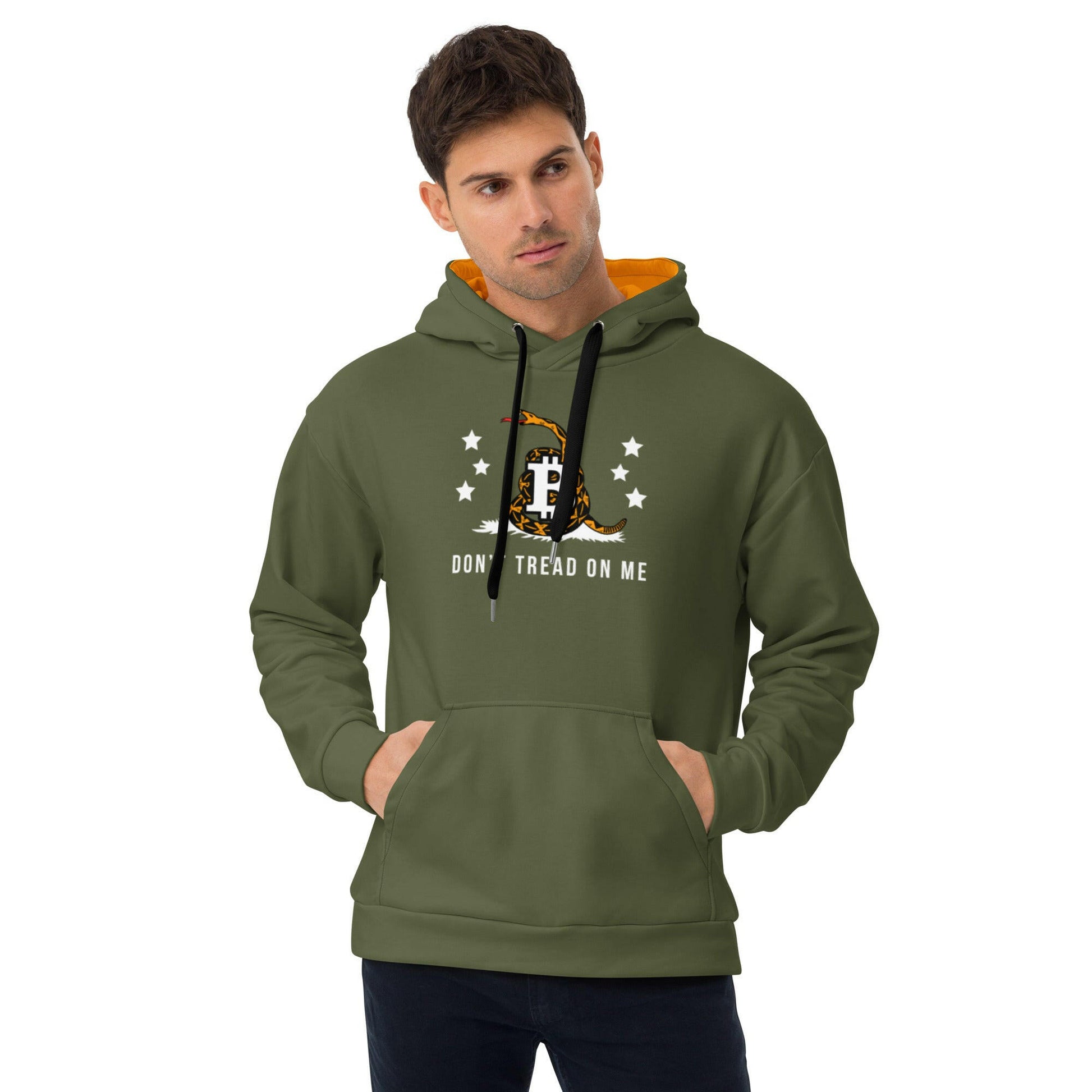 DON'T TREAD / Premium Bitcoin Hoodie - SVRN_T - The Orange Habit