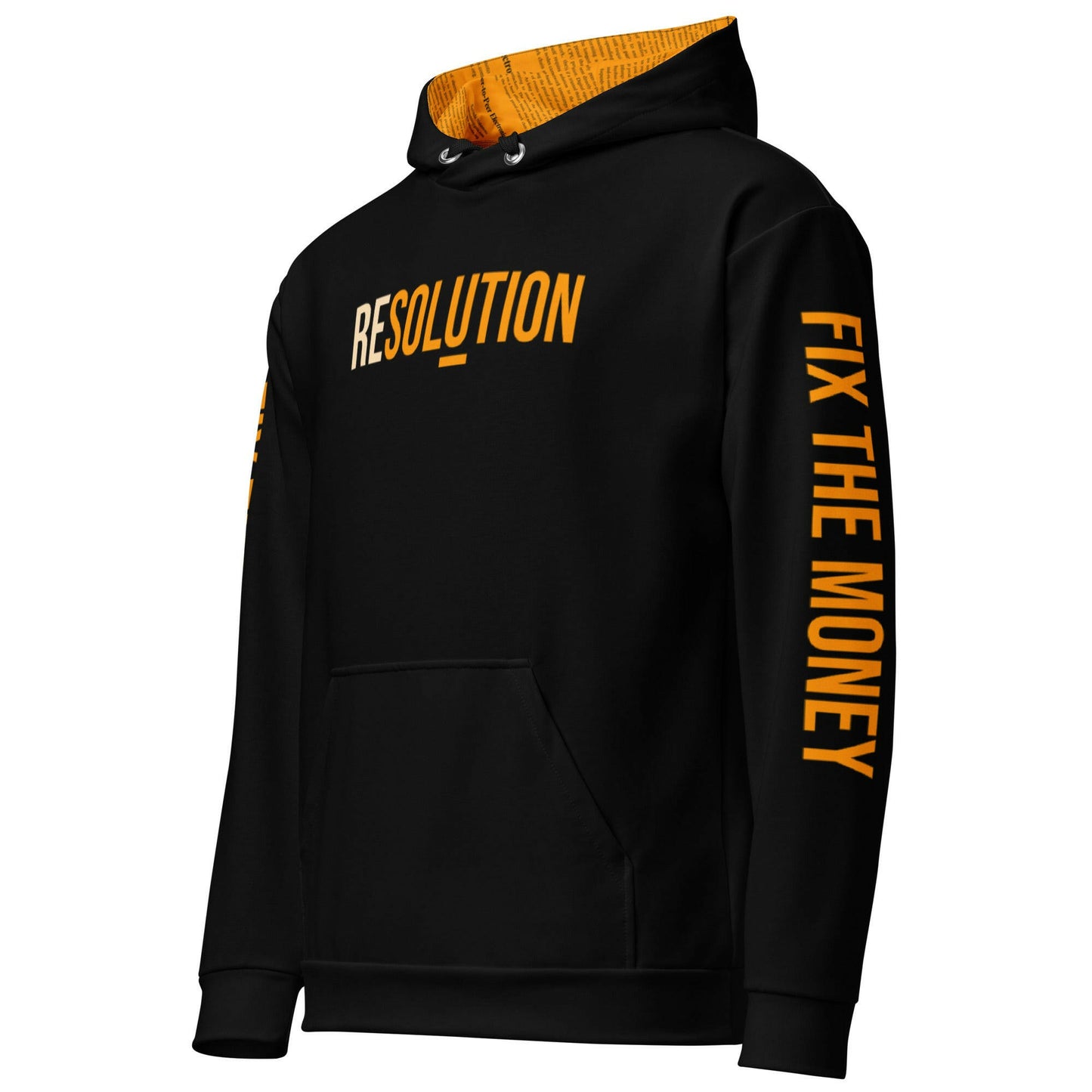 RESOLUTION / Premium Bitcoin Hoodie - SVRN_T - The Orange Habit