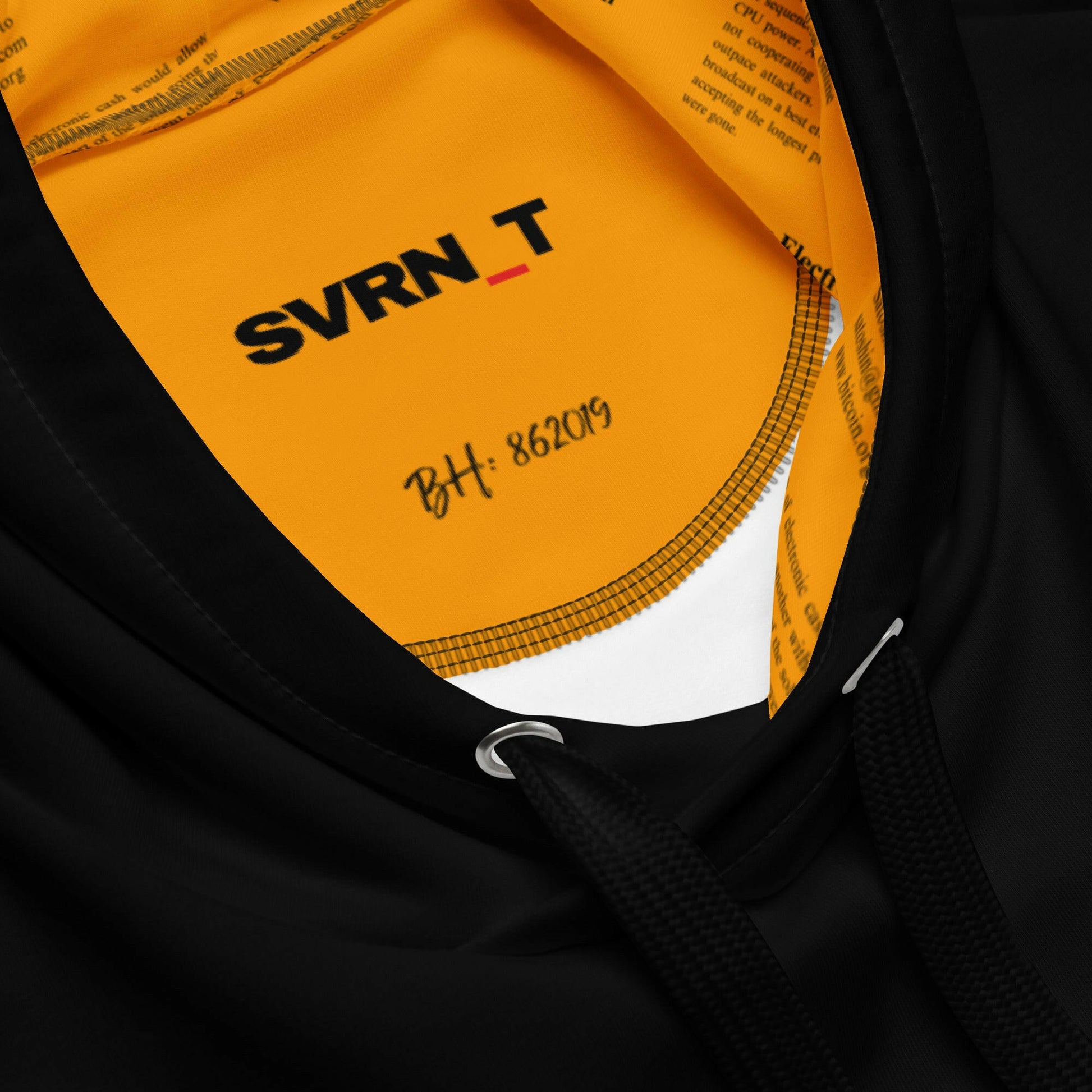 RESOLUTION / Premium Bitcoin Hoodie - SVRN_T - The Orange Habit