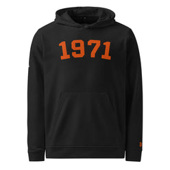 1971 / Embroidered Adidas Bitcoin Hoodie - SVRN_T - The Orange Habit