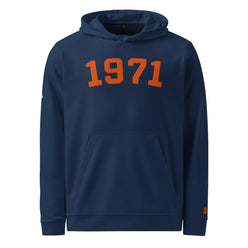 1971 / Embroidered Adidas Bitcoin Hoodie - SVRN_T - The Orange Habit