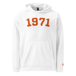 1971 / Embroidered Adidas Bitcoin Hoodie - SVRN_T - The Orange Habit