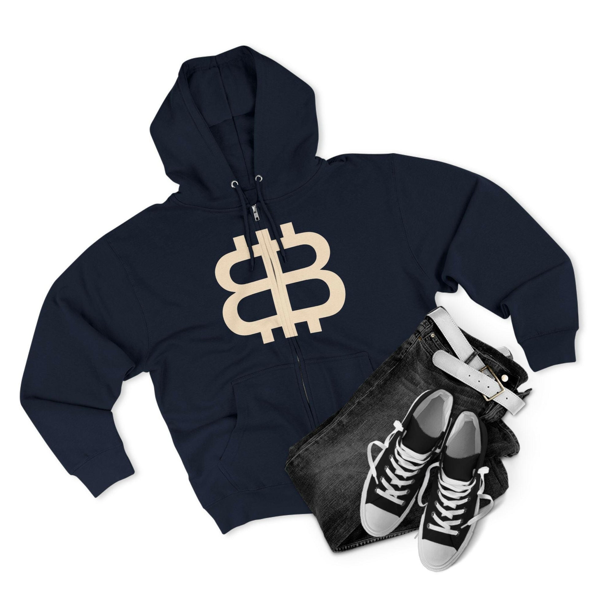 BITCOIN PARIS / Bitcoin Zip Hoodie - SVRN_T - The Orange Habit