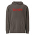 SATOSHI Red / Embroidered Luxe Bitcoin Hoodie - SVRN_T - The Orange Habit