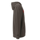 SATOSHI Red / Embroidered Luxe Bitcoin Hoodie - SVRN_T - The Orange Habit