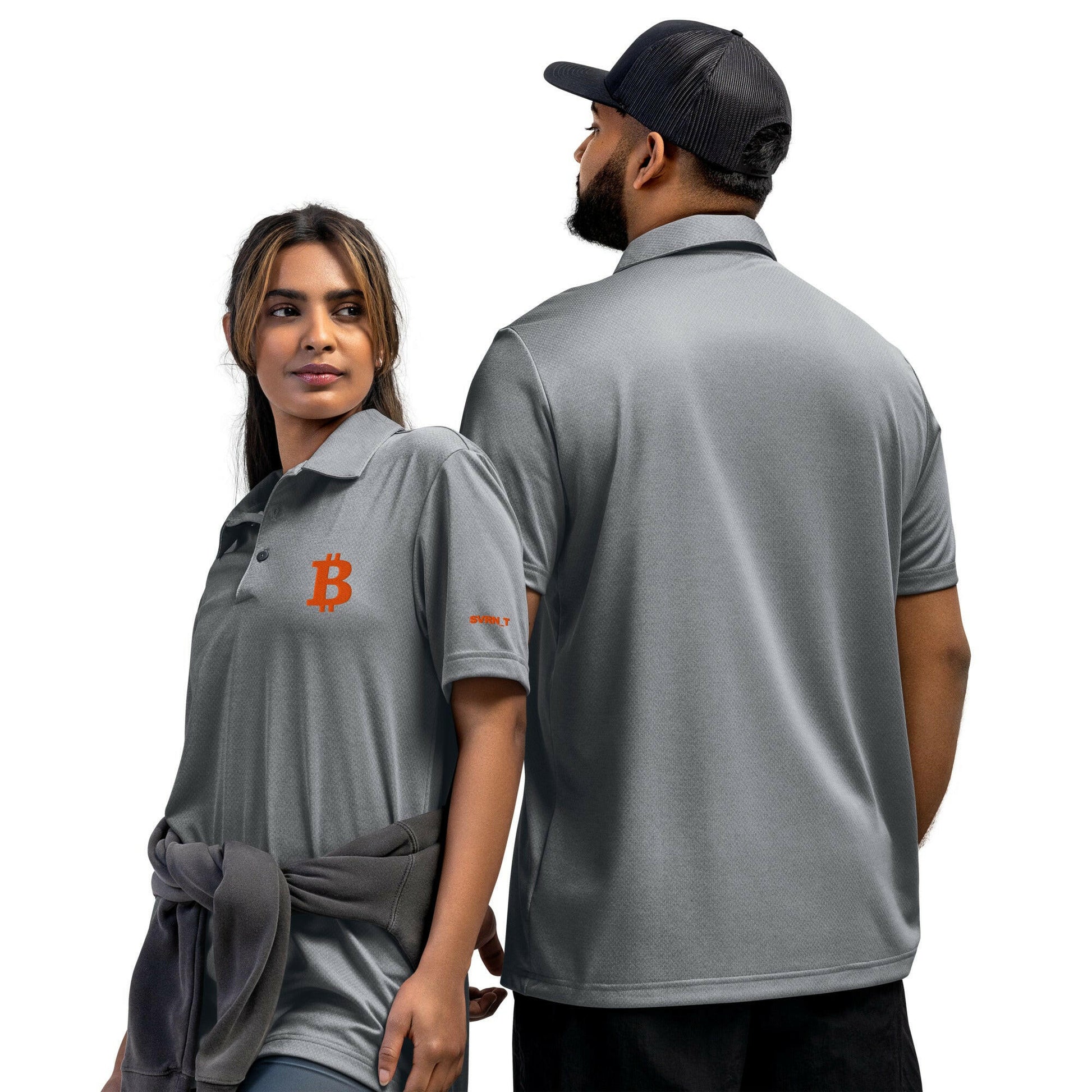 THE B - Orange B / Adidas Bitcoin Polo - SVRN_T - The Orange Habit