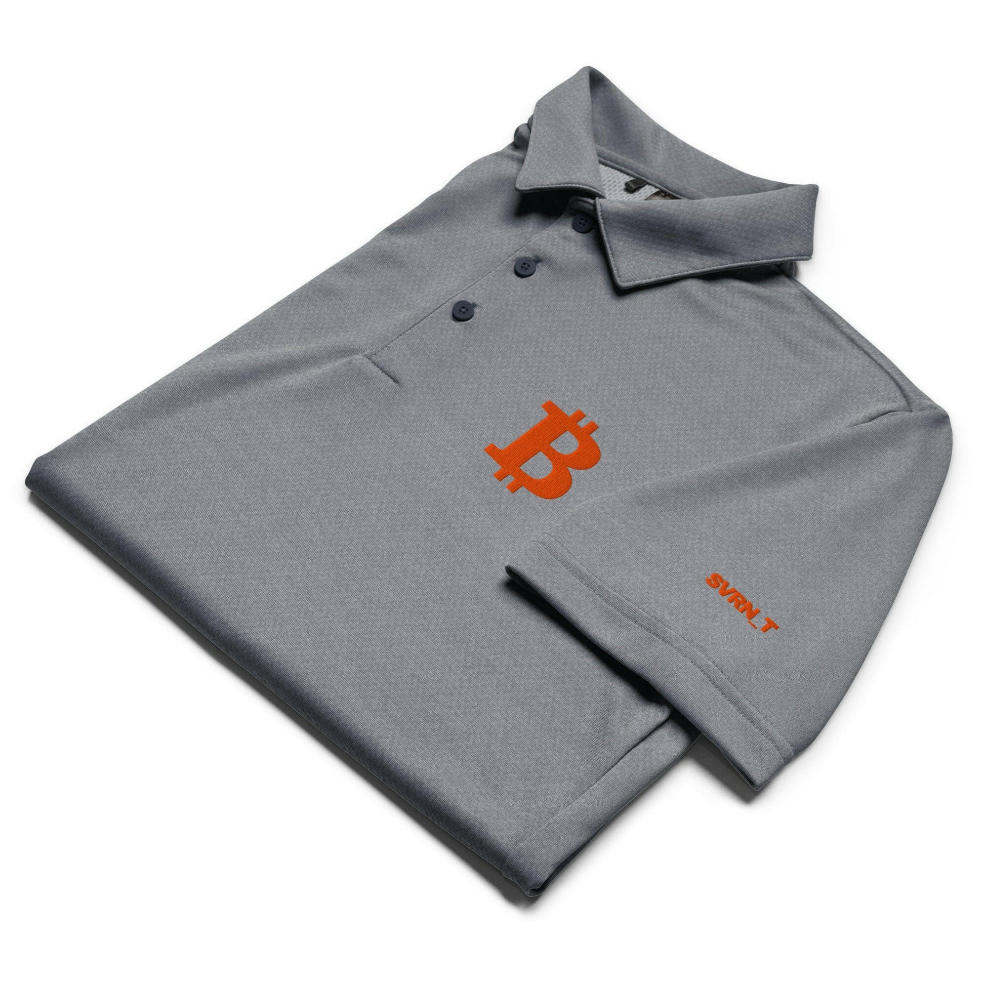 THE B - Orange B / Adidas Bitcoin Polo - SVRN_T - The Orange Habit