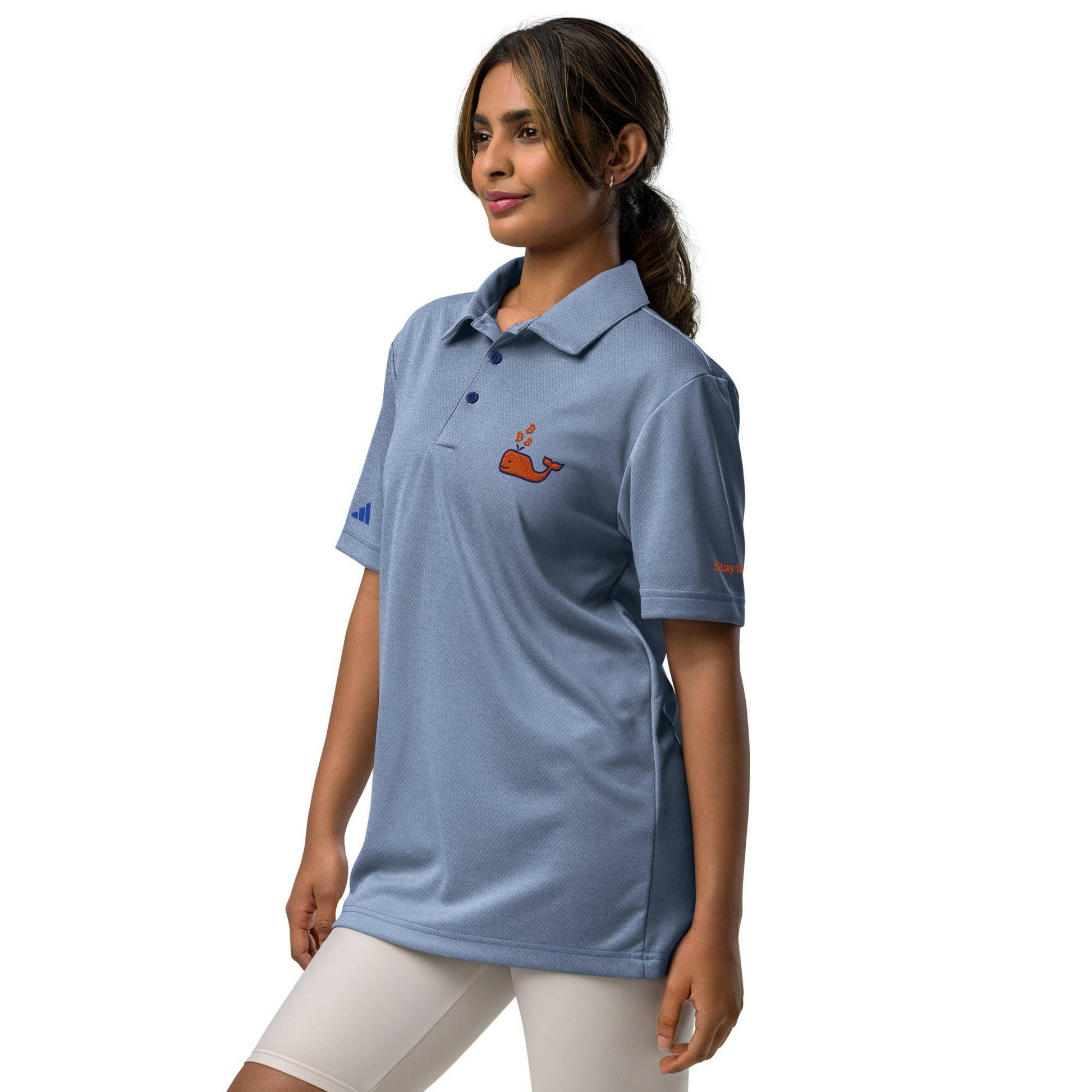 Bitcoin Whale / Adidas Polo - SVRN_T - The Orange Habit