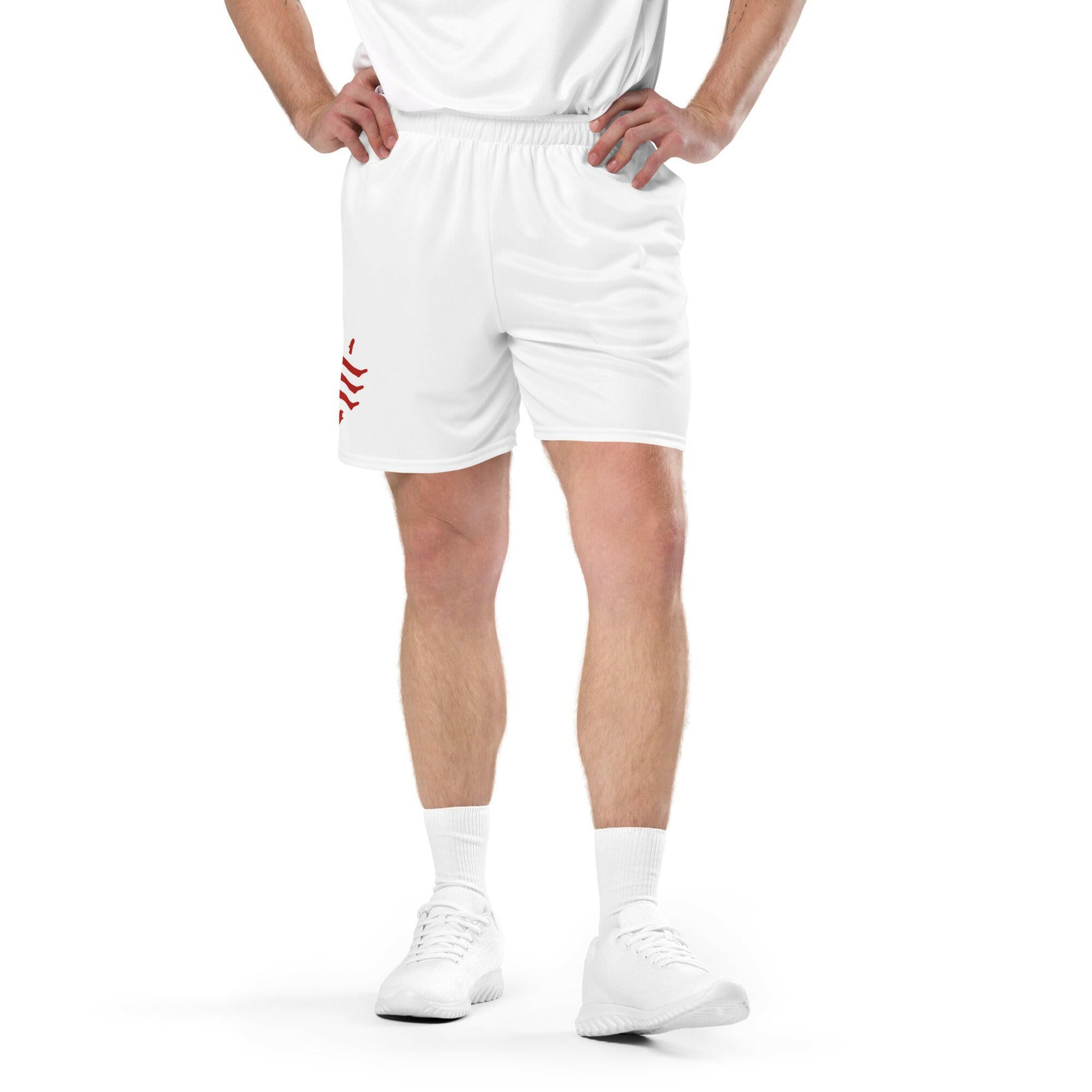 SATOSHI RED / Mesh Shorts - SVRN_T - The Orange Habit