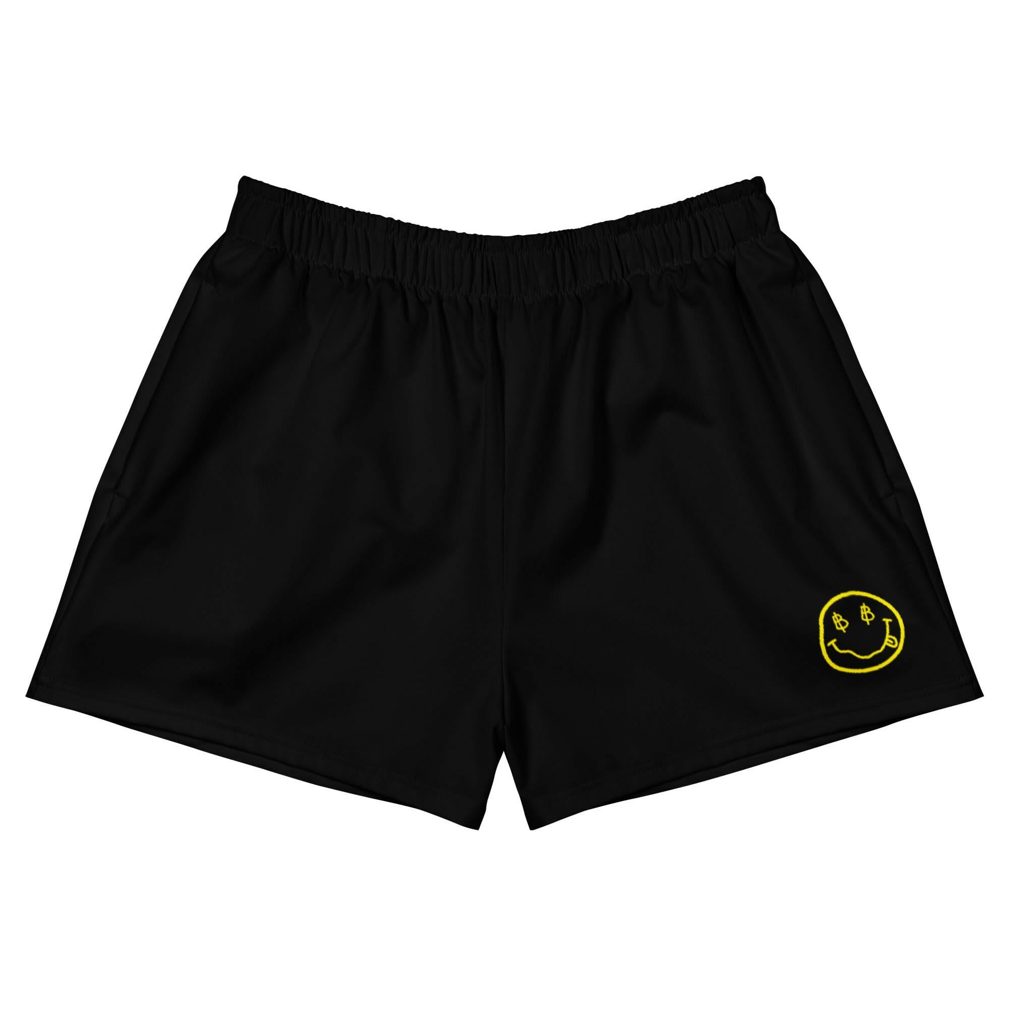 Satoshi Smiles / Unisex Bitcoin Shorts by SVRN_T - SVRN_T - The Orange Habit