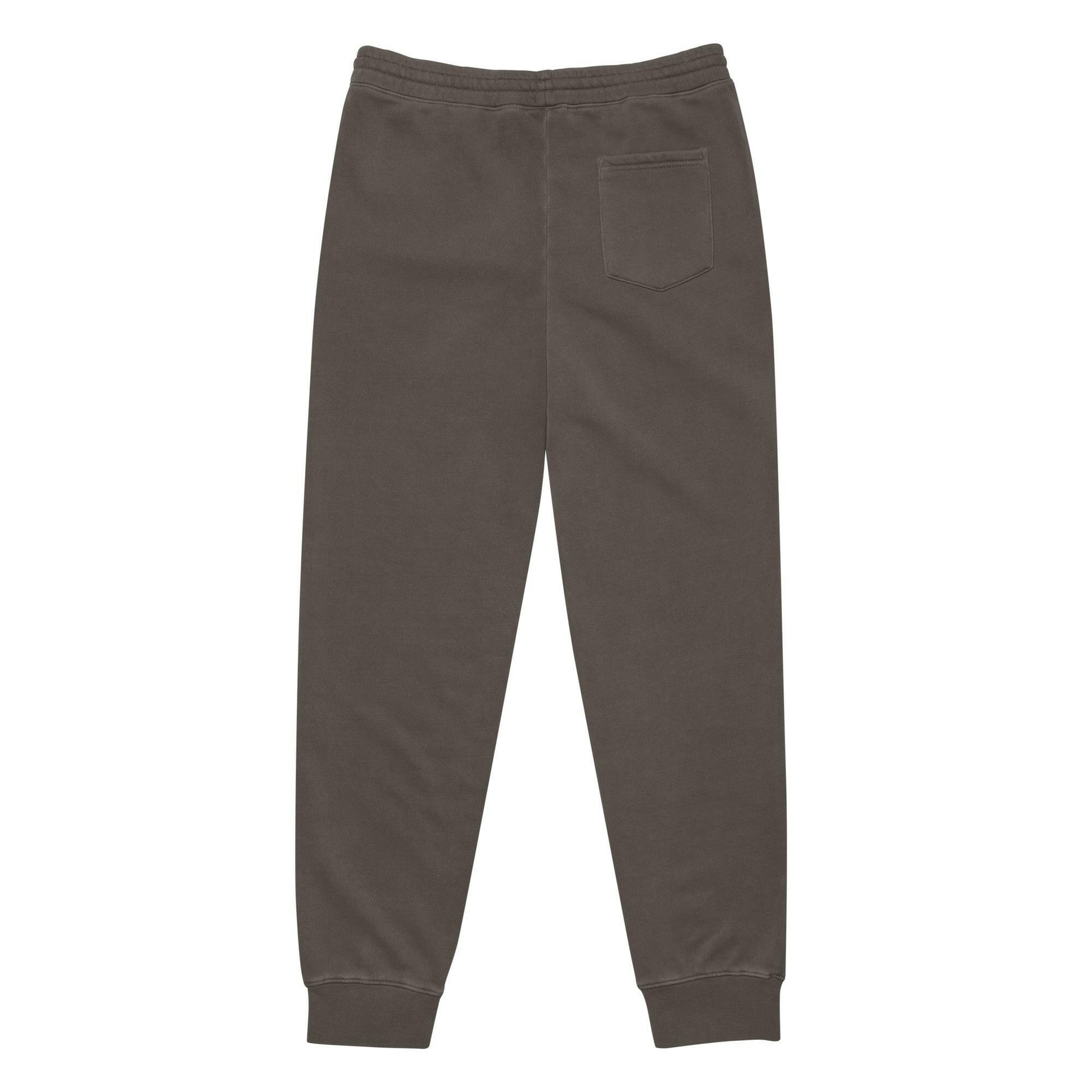 SATOSHI RED / Embroidered Luxe Bitcoin Sweatpants - SVRN_T - The Orange Habit