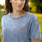 Branded / Denim Bitcoin T-Shirt - SVRN_T - The Orange Habit