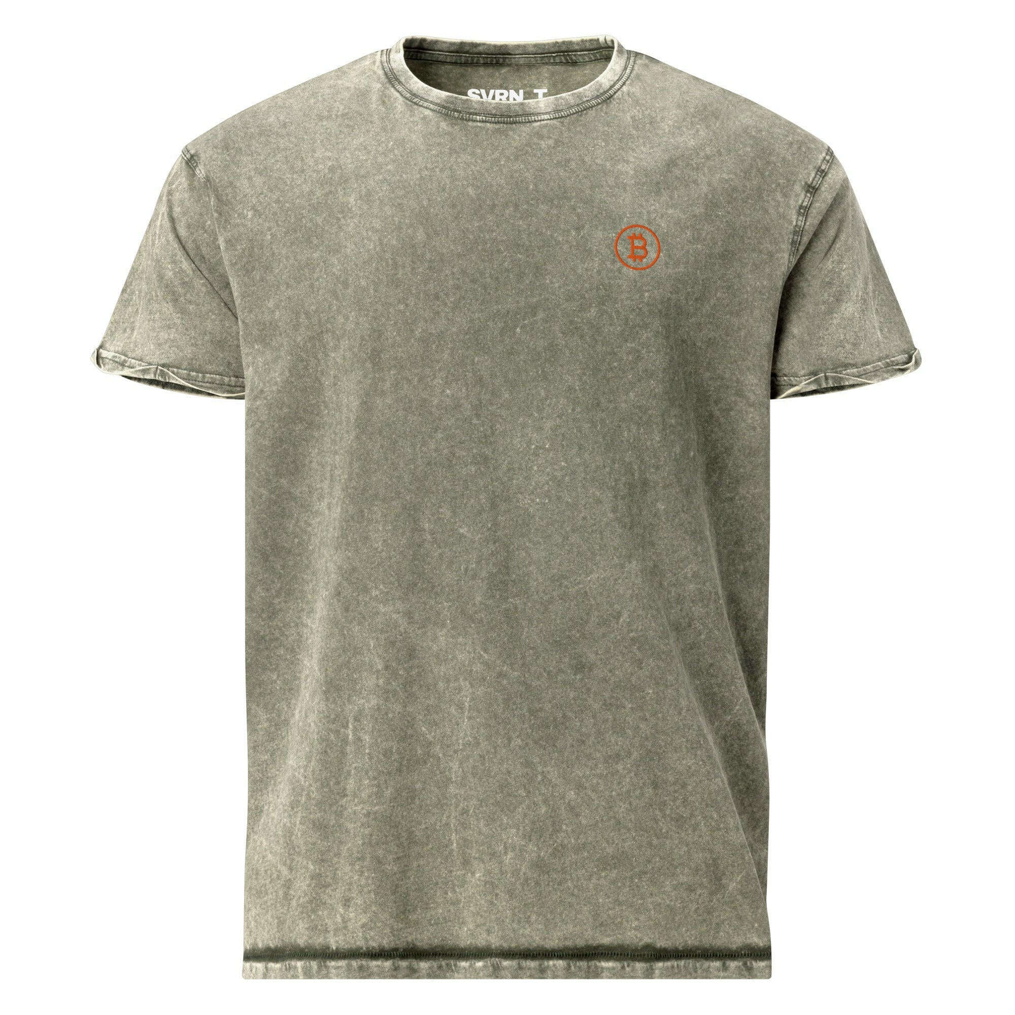 Branded Denim Bitcoin T-Shirt - SVRNT - The Orange Habit