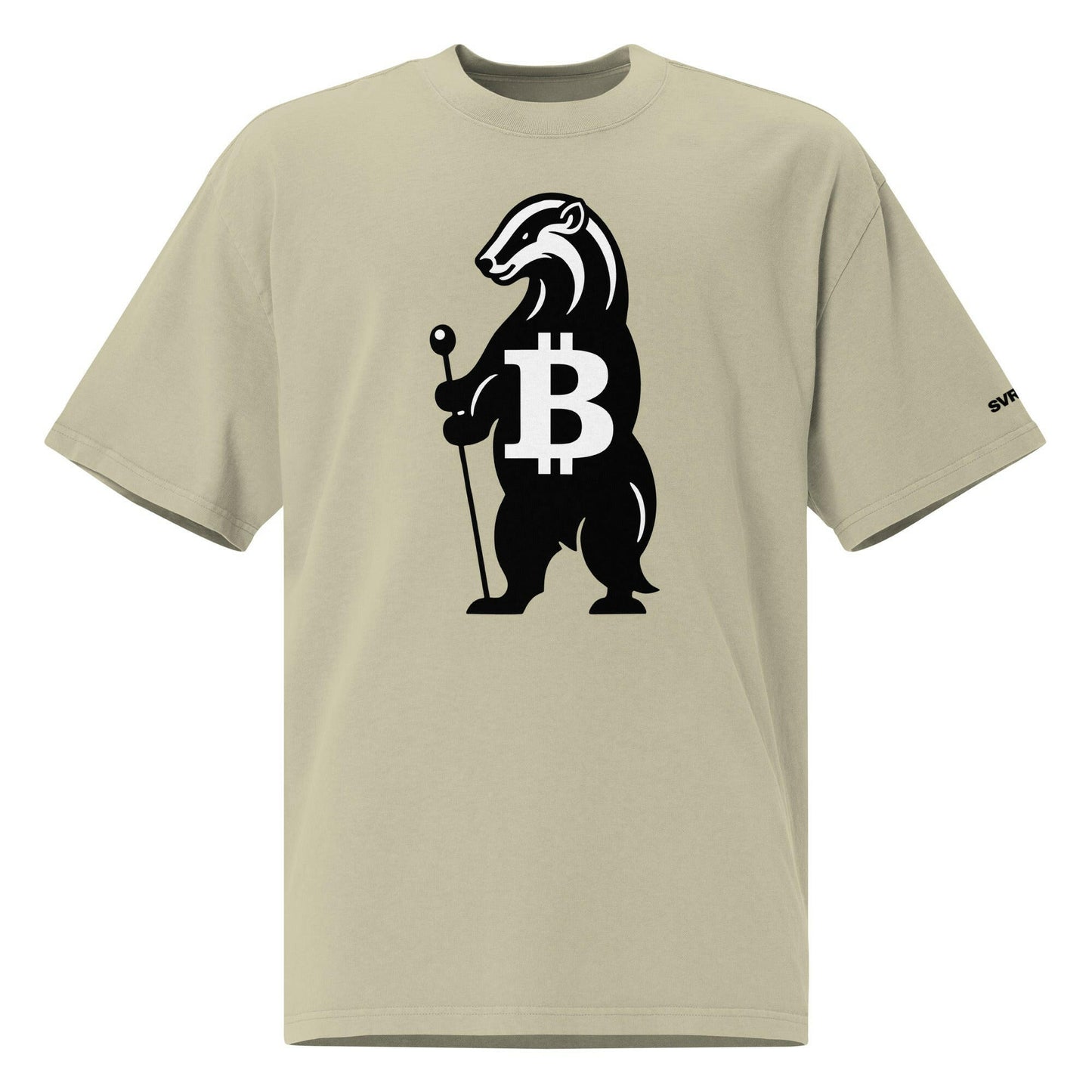 HONEY BADGER / Oversized Bitcoin T-Shirt - SVRN_T - The Orange Habit