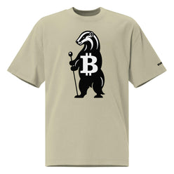 HONEY BADGER / Oversized Bitcoin T-Shirt - SVRN_T - The Orange Habit