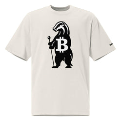 HONEY BADGER / Oversized Bitcoin T-Shirt - SVRN_T - The Orange Habit