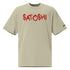 SATOSHI RED / Oversized Faded Bitcoin T-Shirt - SVRN_T - The Orange Habit