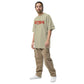 SATOSHI RED / Oversized Faded Bitcoin T-Shirt - SVRN_T - The Orange Habit