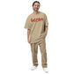 SATOSHI RED / Oversized Faded Bitcoin T-Shirt - SVRN_T - The Orange Habit