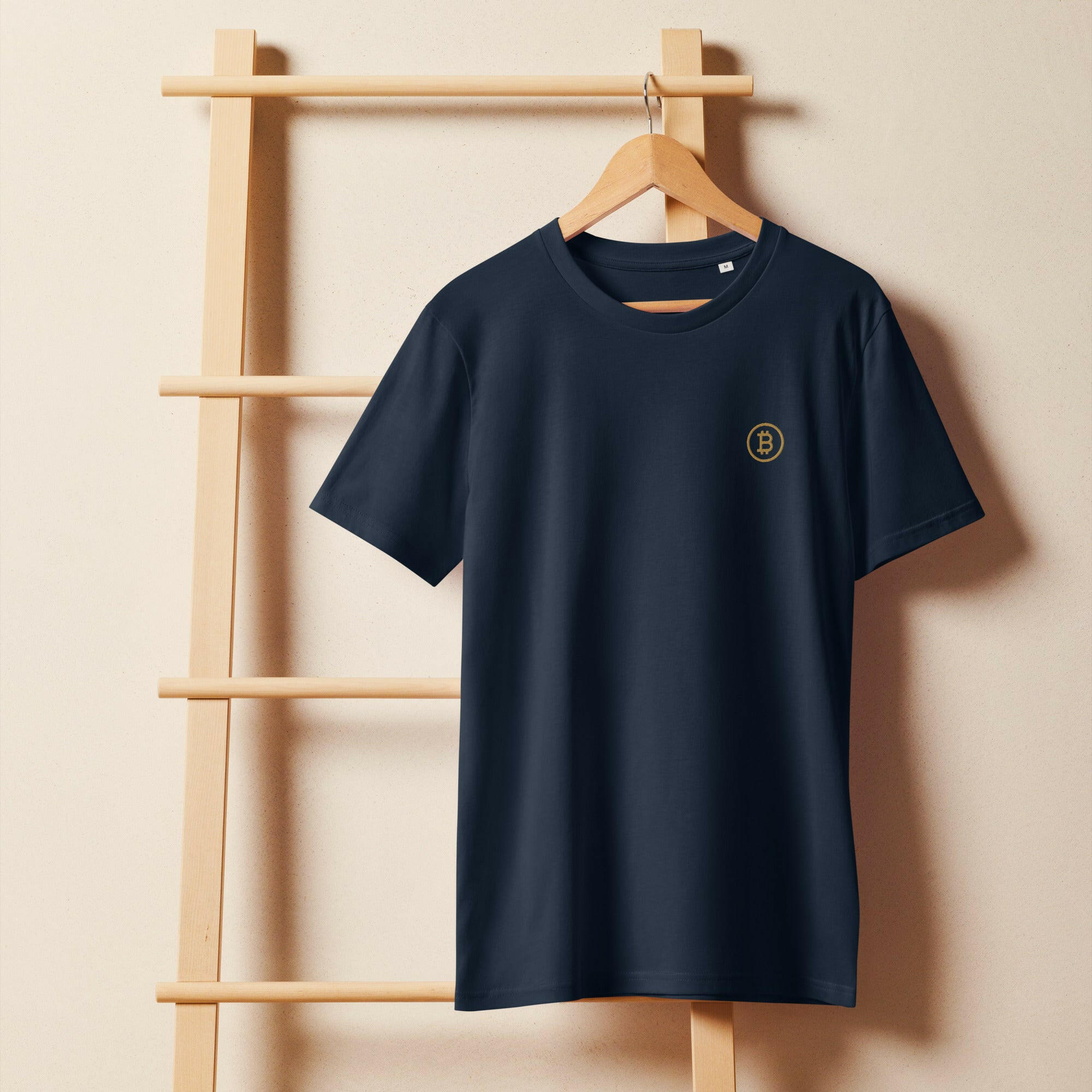 Branded / Embroidered Organic Bitcoin Tee - SVRN_T - The Orange Habit
