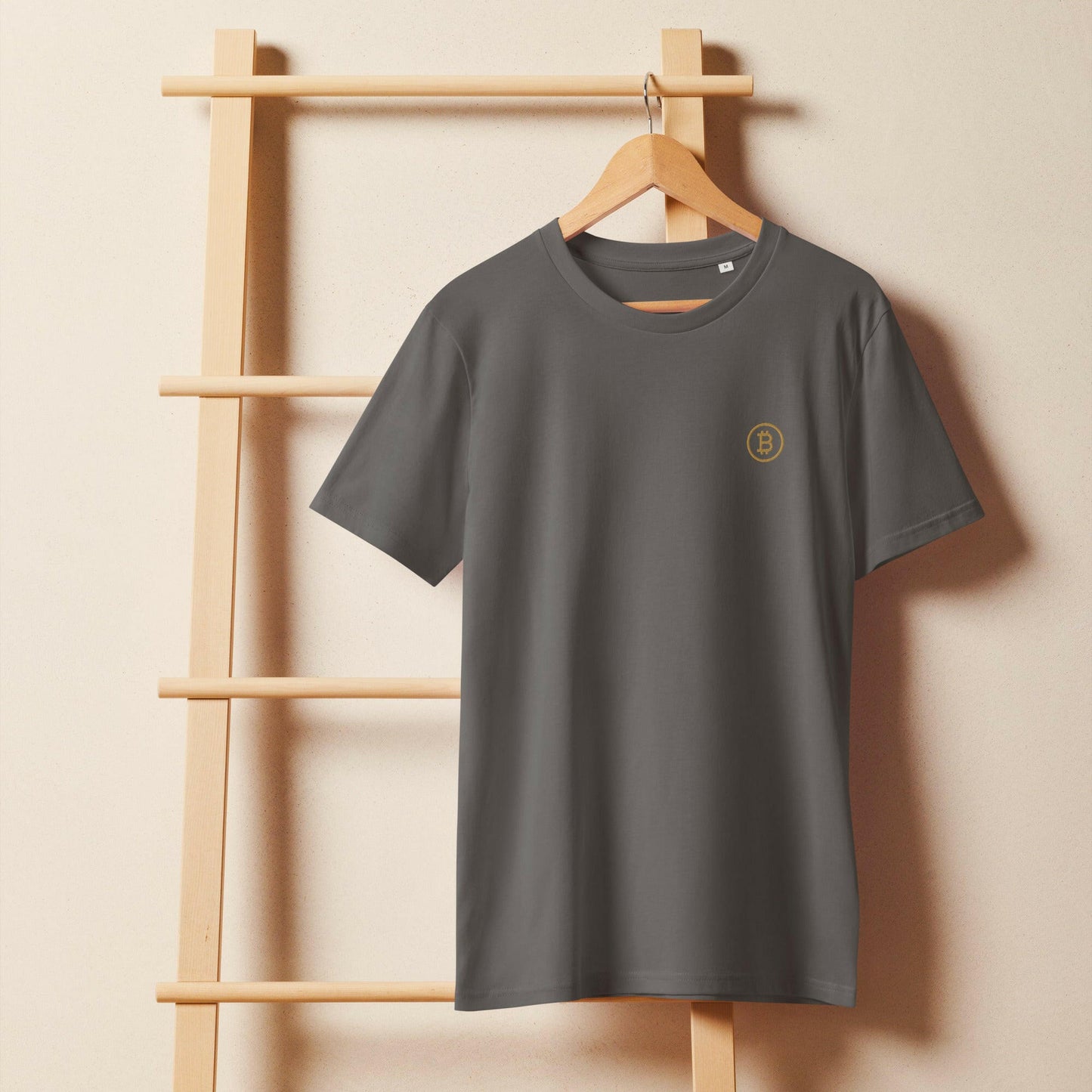 Branded / Embroidered Organic Bitcoin Tee - SVRN_T - The Orange Habit