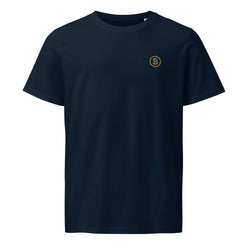 Branded / Embroidered Organic Bitcoin Tee - SVRN_T - The Orange Habit