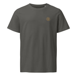 Branded / Embroidered Organic Bitcoin Tee - SVRN_T - The Orange Habit