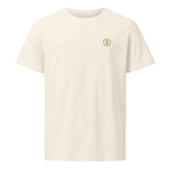Branded / Embroidered Organic Bitcoin Tee - SVRN_T - The Orange Habit