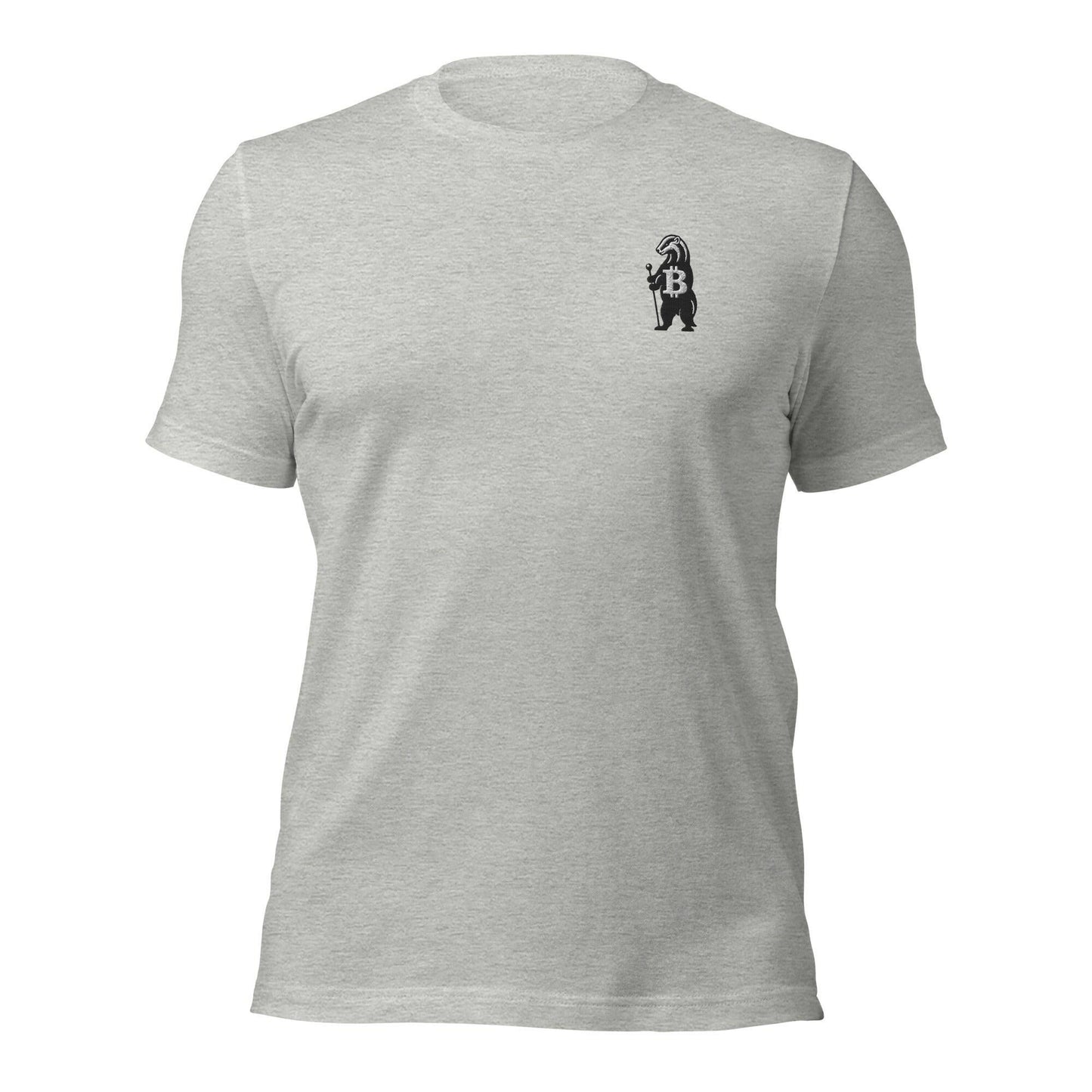 HONEY BADGER / Embroidered Bitcoin T-Shirt - SVRN_T - The Orange Habit
