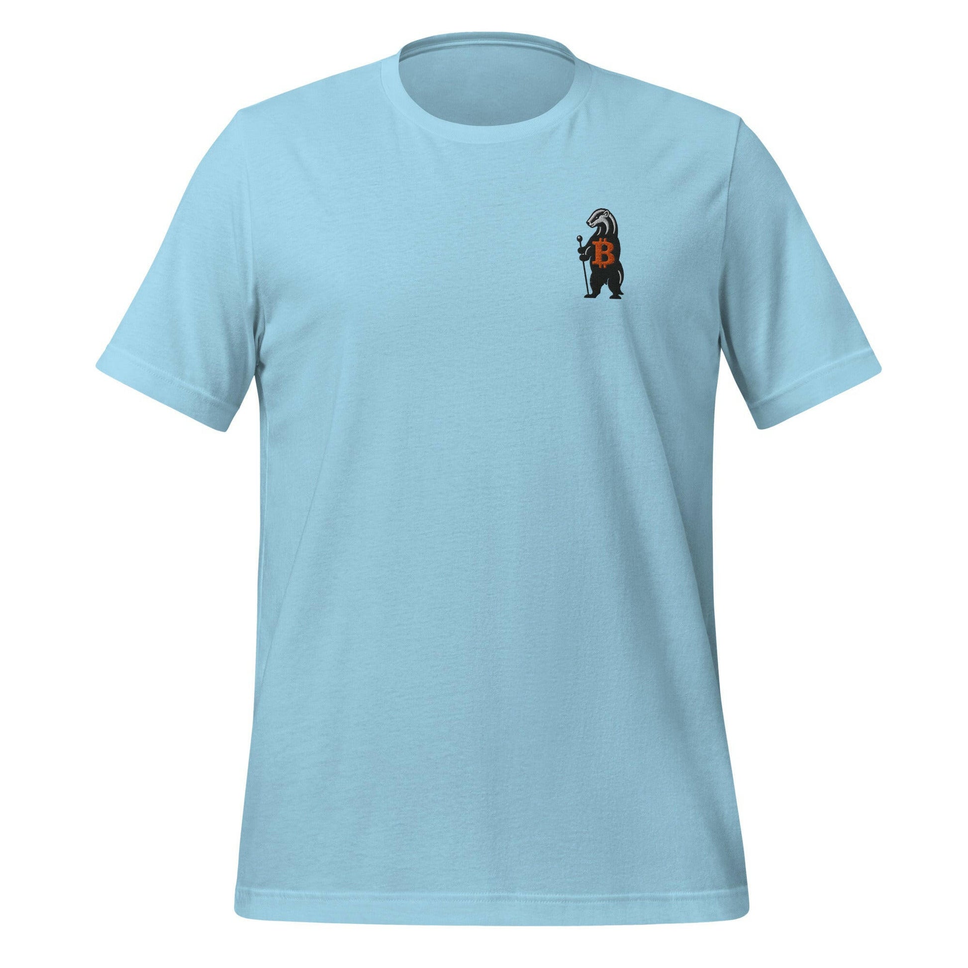 HONEY BADGER - Orange B / Embroidered Bitcoin T-Shirt - SVRN_T - The Orange Habit