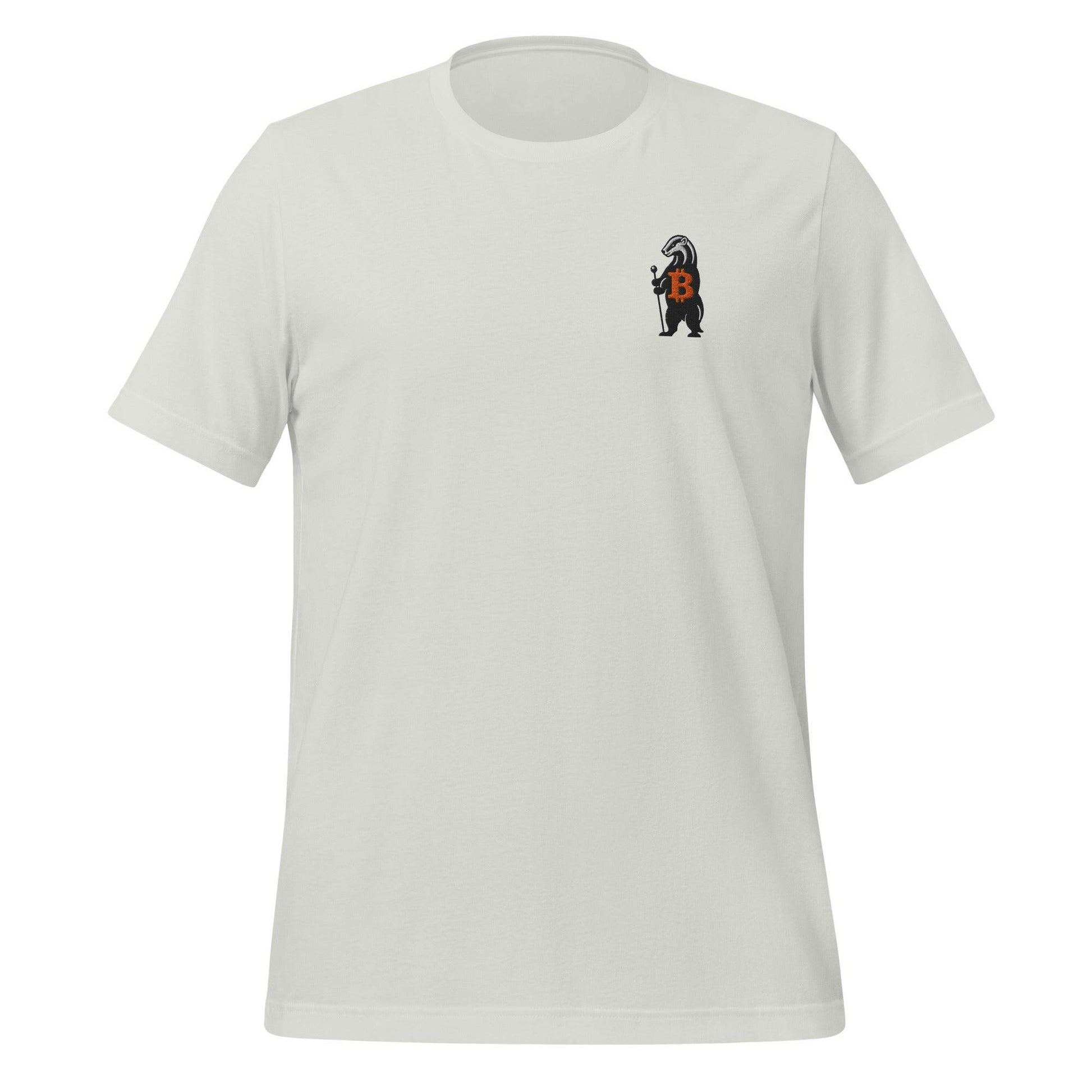 HONEY BADGER - Orange B / Embroidered Bitcoin T-Shirt - SVRN_T - The Orange Habit