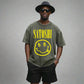 SATOSHI Smiles / Heavyweight Bitcoin T-Shirt - SVRN_T - The Orange Habit