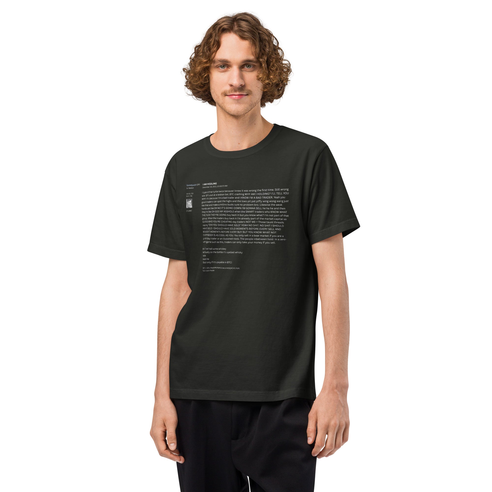I'm Hodling / Oversized Bitcoin T-Shirt - SVRN_T - The Orange Habit