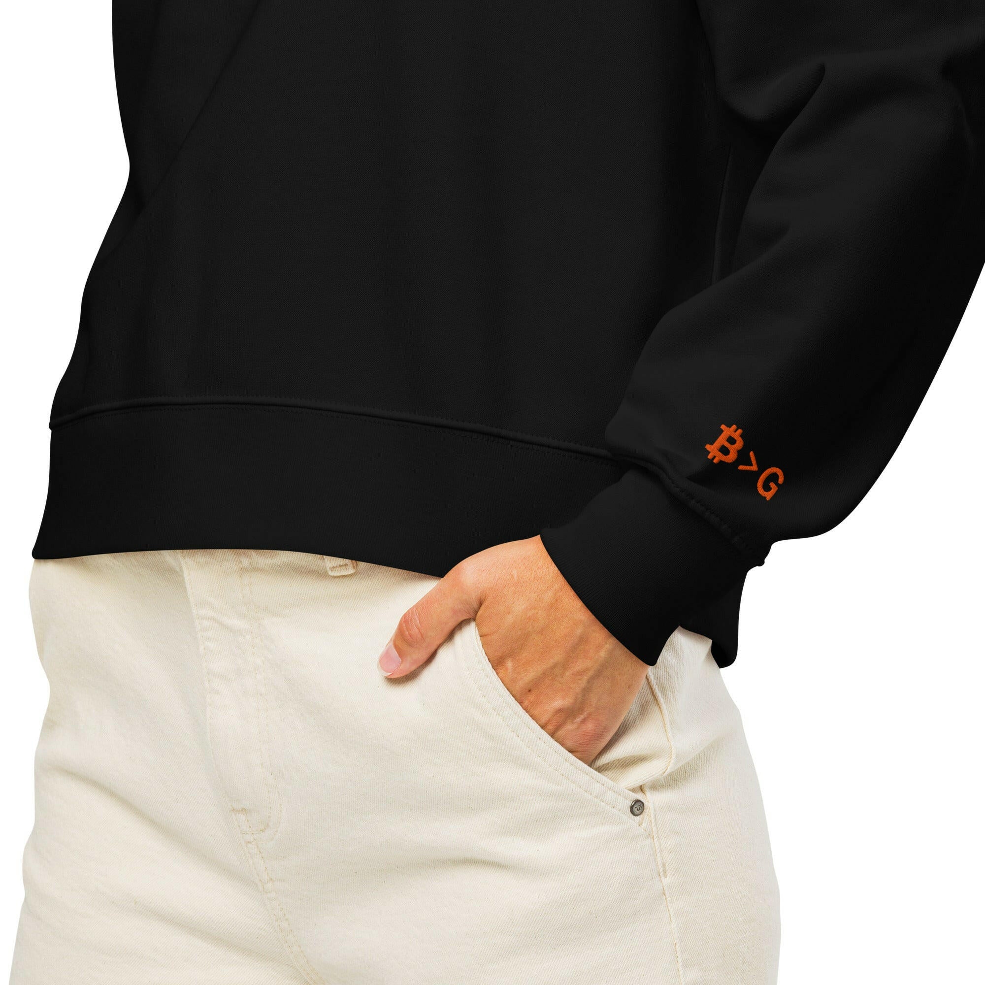 1971 / Womens Organic Bitcoin Sweatshirt - SVRN_T Woman - The Orange Habit